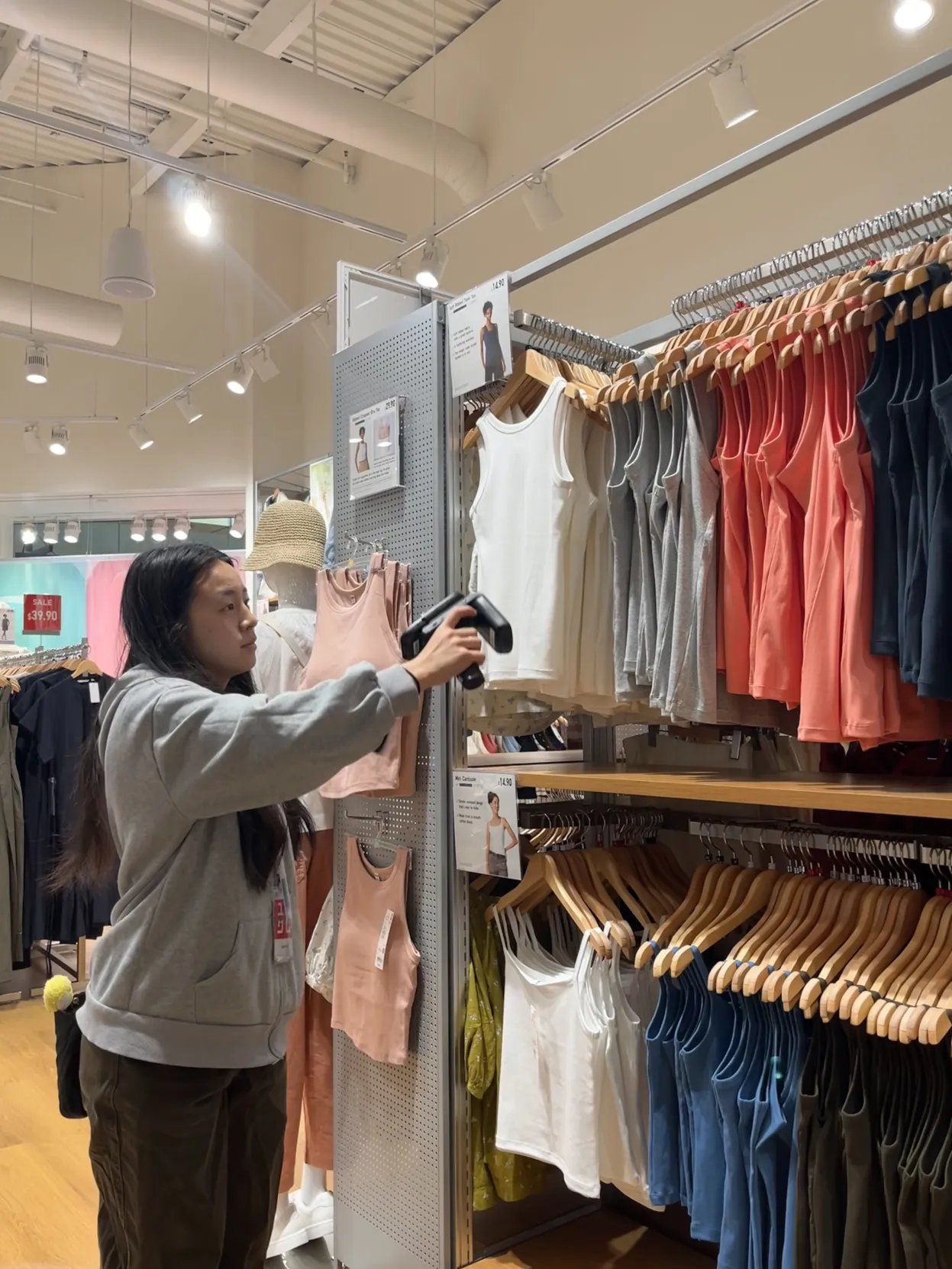 Summer Brennan at Uniqlo